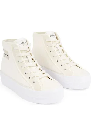 Calvin Klein Tennis Montantes Vulcanisées À Plateforme