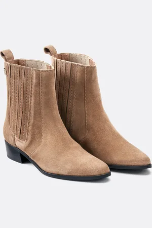 Tommy Hilfiger Bottines Cowboy En Cuir Suède