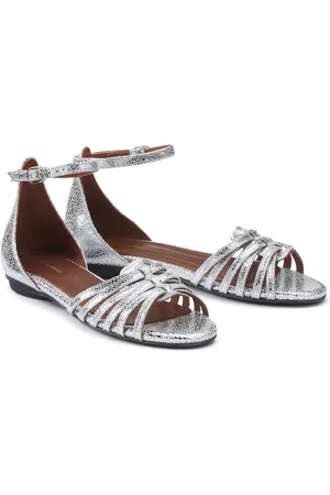 Anonymous copenhagen Sandales En Cuir Talon Plat