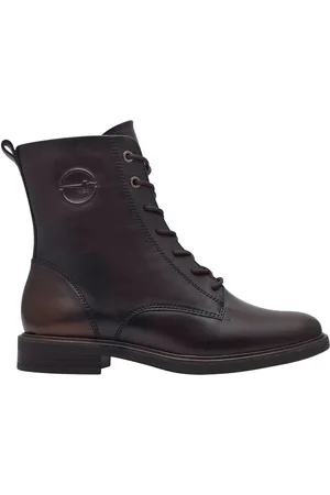 Tamaris Bottines À Lacets En Cuir