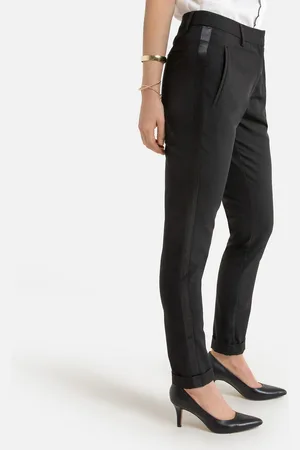 ANNE WEYBURN Pantalon Droit 7/8ème Esprit Smocking