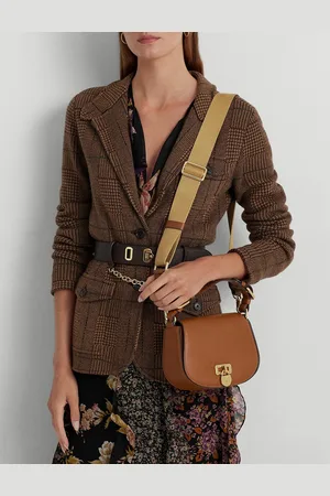Ralph Lauren Sac À Main Avec Bandoulière Cuir Moyen Tanner