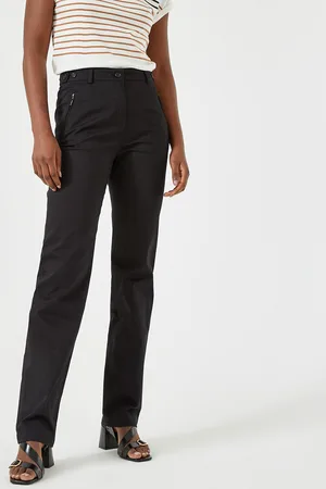 ANNE WEYBURN Pantalon Satin De Coton Stretch