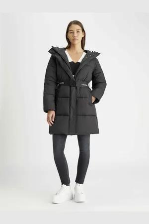 Calvin Klein Doudoune À Capuche Zippée Manches Longues