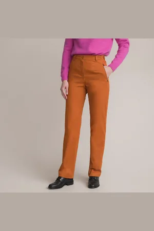 ANNE WEYBURN Pantalon Satin De Coton Stretch