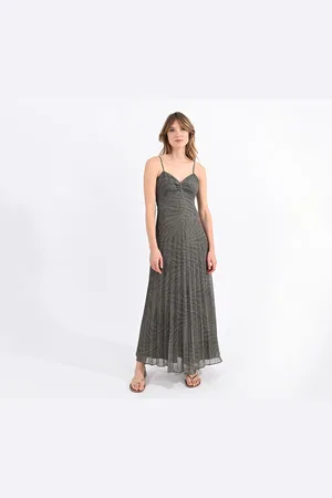 Molly Bracken Robe Longue Imprimée À Fines Bretelles