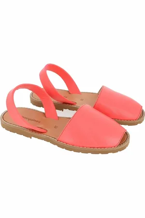 MINORQUINES Sandales En Cuir Talon Plat Avarca Cuir