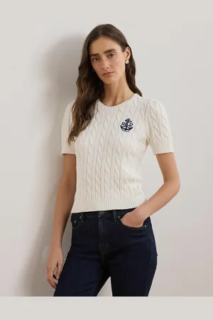 Ralph Lauren Pull Col Rond Manches Courtes