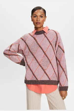 ESPRIT Pull Motif Jacquard Col Rond