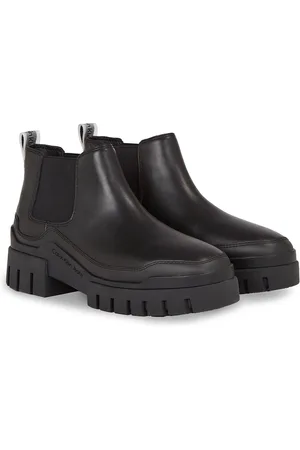Calvin Klein Bottines Chelsea Basses En Cuir