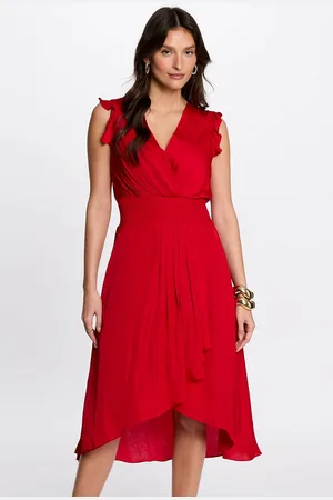 Morgan Robe Droite Fluide Sans Manches