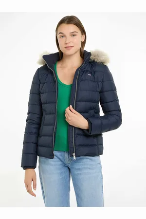 Tommy Hilfiger Doudoune Courte Zippée À Capuche