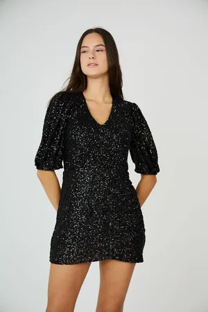See u soon Robe Courte Manches Courtes Col V Imprimé