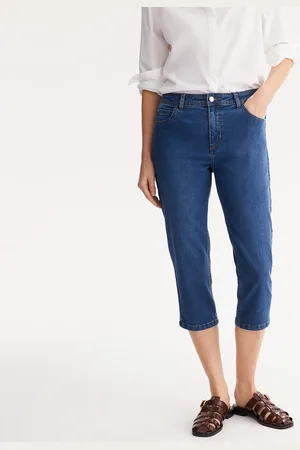 ANNE WEYBURN Jean Pantacourt Denim Stretch