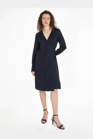 Tommy Hilfiger Robe Cache-cœur Manches Longues