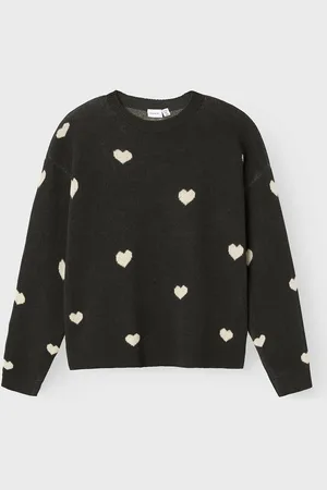 NAME IT Pull Imprimé Coeur