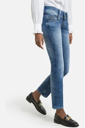 Pepe Jeans Jean Droit Taille Basse Double Boutonnage Venus