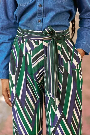 La Petite Etoile Pantalon Large Imprimé Géométrique Prisco