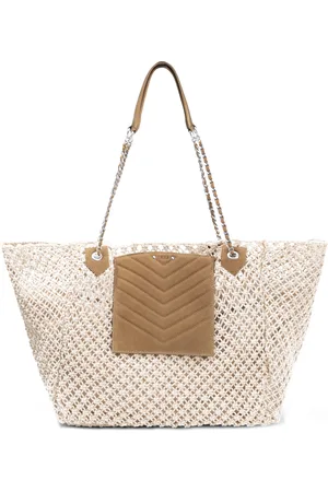 IKKS Sac Cabas 1440 Crochet Cuir Velours Camel