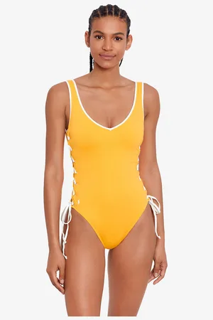 Ralph Lauren Maillot De Bain 1 Pièce Tipped Solids