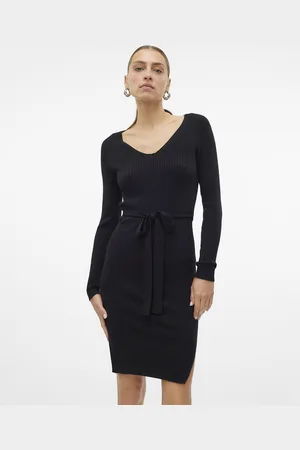 VERO MODA Robe En Maille Ceinturée