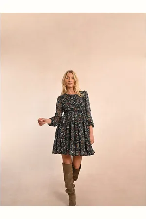 Molly Bracken Robe Évasée Imprimée À Fleurs
