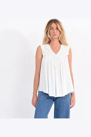 Molly Bracken Blouse Sans Manche Détails Brodés