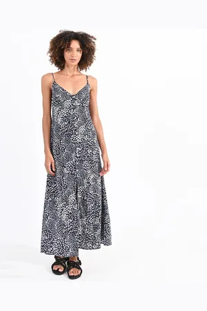 Molly Bracken Robe Longue Imprimée À Fines Bretelles