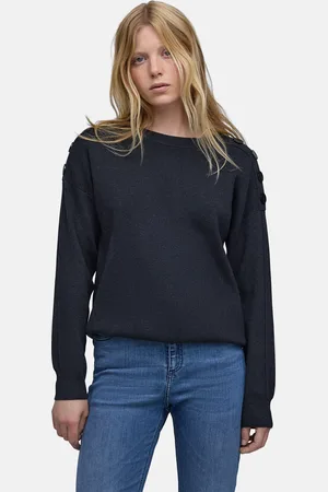 IKKS Pull Tricot Décor Boutons Épaules