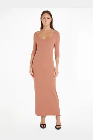 Calvin Klein Robe Moulante Longue