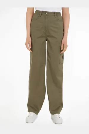 Calvin Klein Pantalon Taille Haute En Twill
