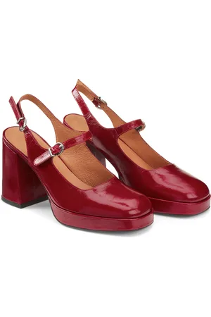 Jonak Escarpins Slingback En Cuir Brillant Vador
