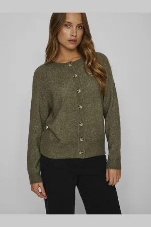 VILA Gilet Boutonné En Maille Mousseuse