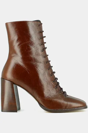 Jonak Bottines Lacées En Cuir Vieilli Vandelle