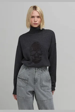IKKS Pull Tricot Tête De Mort Fil Textile