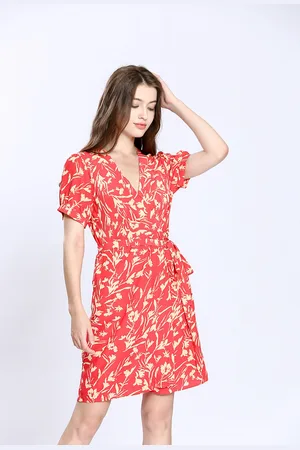 See u soon Robe Courte Col Croisé