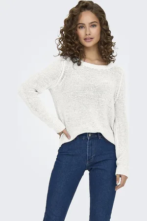ONLY Pull Fine Maille Col Bateau