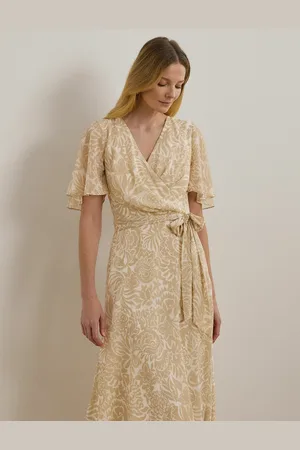 Ralph Lauren Robe Manches Courtes Ceinturée
