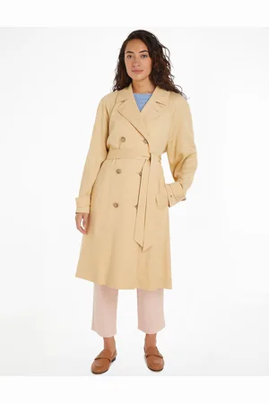Tommy Hilfiger Trench Long Fluide Manches Longues