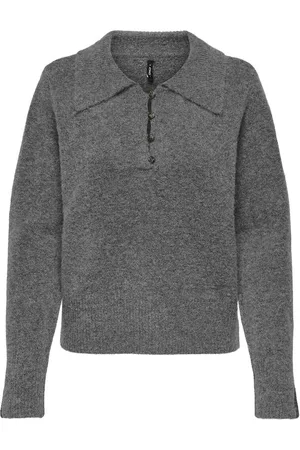 ONLY Pull Maille Mousseuse Col Polo