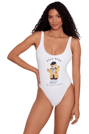 Ralph Lauren Maillot De Bain 1 Pièce Terry Polo Bear