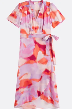 Suncoo Robe Portefeuille Fluide Imprimée Clelie