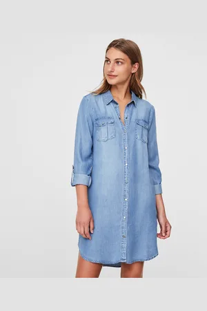 VERO MODA Robe Chemise En Jean