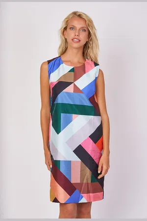 Derhy Robe Sans Manches Imprimée Cadencia