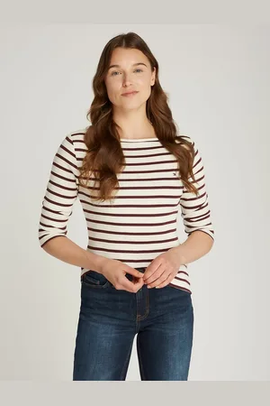Tommy Hilfiger T-shirt À Rayures Manches 3/4