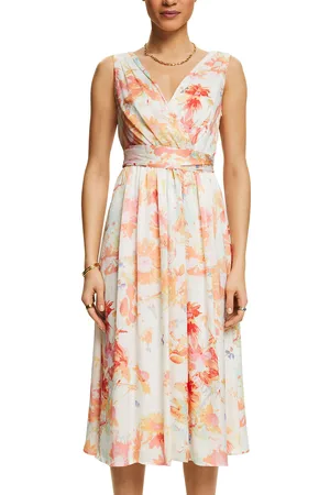 ESPRIT Robe Longue Col Croisé