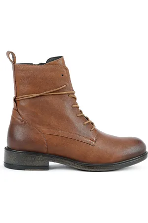 Geox Boots Respirantes À Lacets Cuir Catria