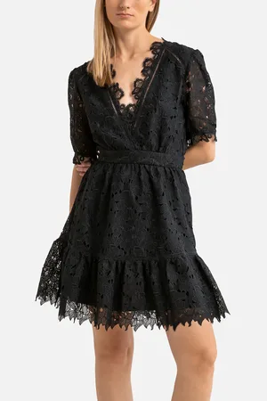 Suncoo Robe Courte Évasée En Dentelle Corolle