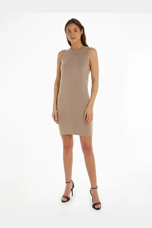 Calvin Klein Robe Droite Sans Manches En Maille