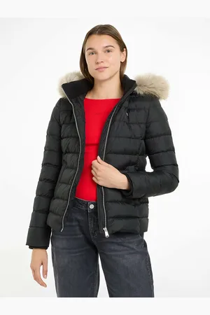 Tommy Hilfiger Doudoune Courte Zippée À Capuche